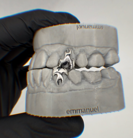 2 GRILLZ FLAMMES 3D